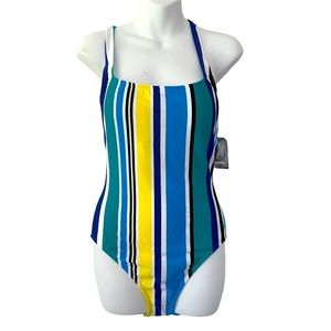 NWT WOMEN’S NAUTICA SWIMSUIT SWIMWEAR STRIPES